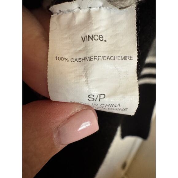 Vince 100% Cashmere Striped Crew Neck Sweater S - Picture 5 of 6